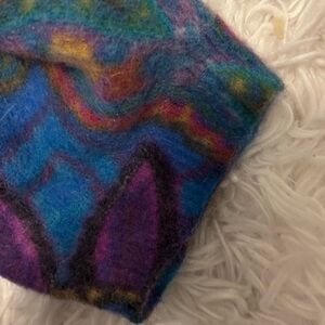 Together Vibrant Multicolor Felted Top - Blue & Purple